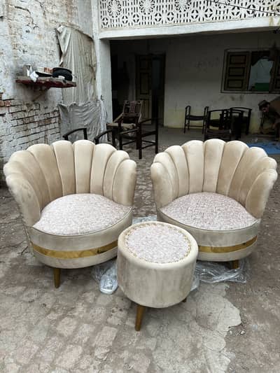 2 sitter sofa, table new condition