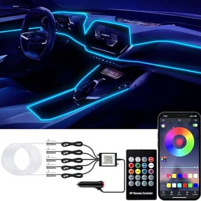 Car Ambient Light 6 Pcs with 6 months warranty