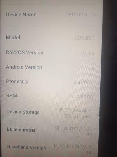 urgent sale oppo f15