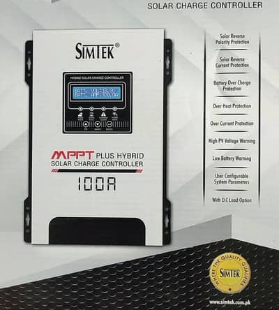 Simtek Solar MPPT 100 AMP || 06 Months Warranty ||