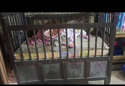 Baby Cot With Mattress
