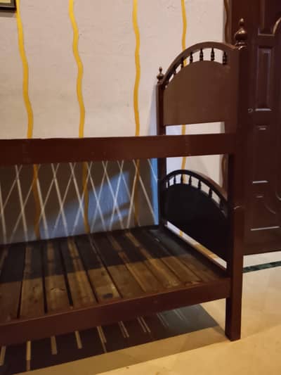 Kids double bed pure wood