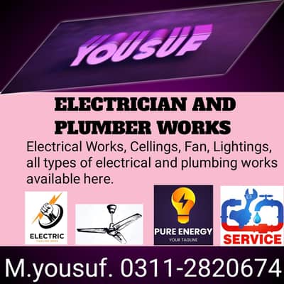 Electric and plumber.