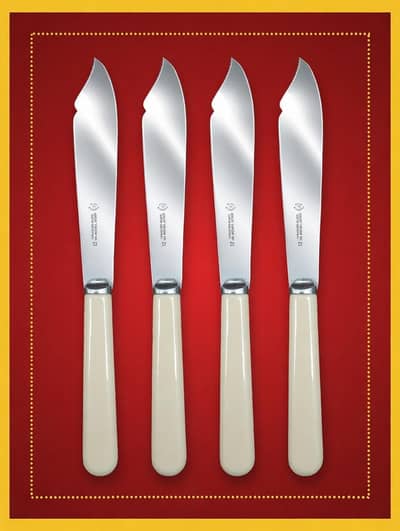 VINTAGE SHEFFIELD FISH KNIVES(REAR ANTIQUE 04 PIECE.