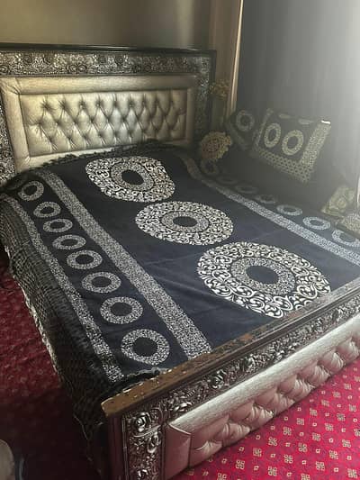 king size bed with mattress urgent sale
