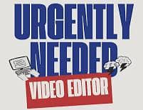 we need A video Editor