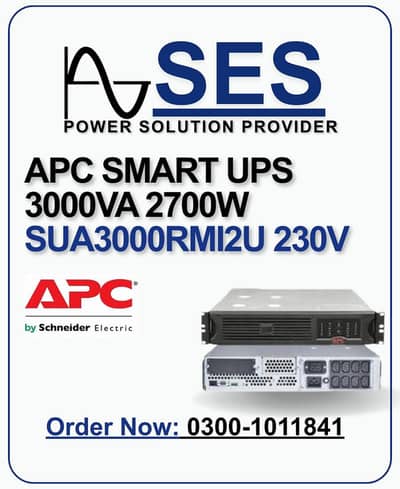 APC SMART UPS 3000VA  PURE SINE WAVE UPS WITH VOLTAGE PROTECTION
