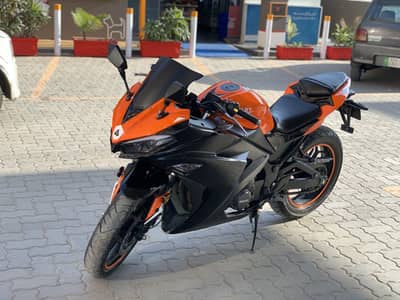 heavy bike 400cc dual cylinder ninja for sale