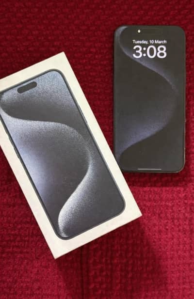 Apple iphone 15 pro max Non PTA 256GB |original box and cable