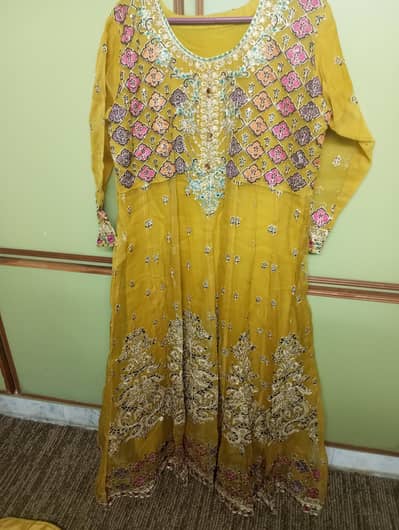 long maxi  heavy embroidered