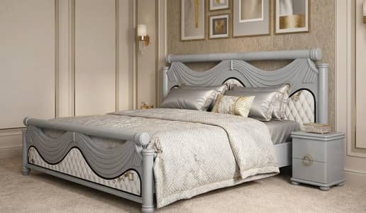 Double Bed  without mattress 03700603622