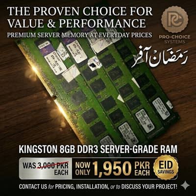 Ramazan Offer  8GB DDR3 Desktop RAM 