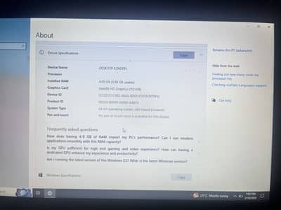 Acer C740 128ssd windows 10 pro chrome book