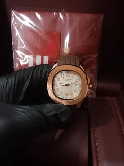 patek P silicone strap watch