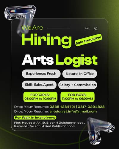 We Are Hiring – Sales Executive