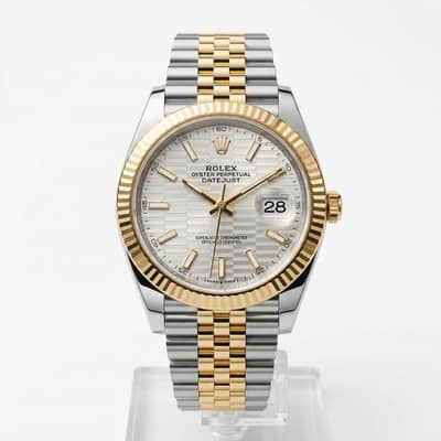 Men’s watches Date just 41 mm two tone Gold Silver Watch