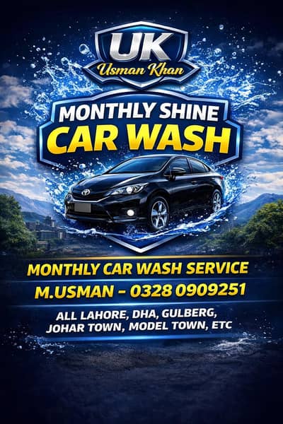 Car wash service munthly base