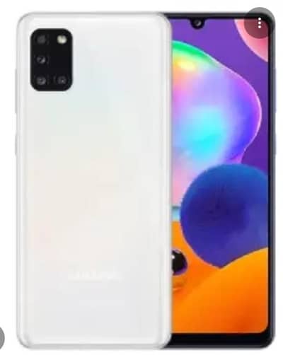 Samsung A31 for sale with box excelent condition