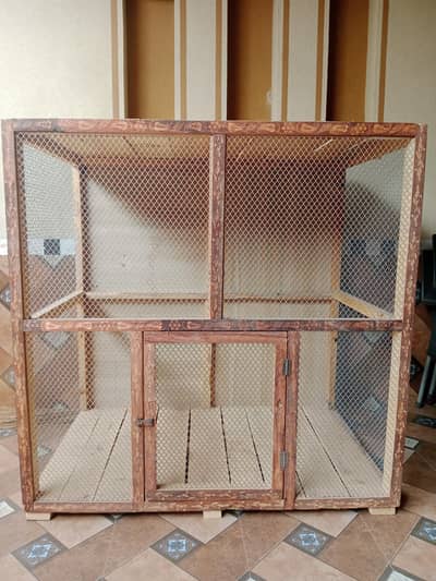 new cage in wood