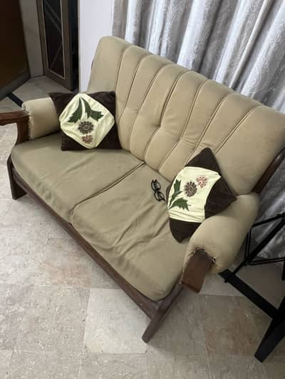 3 Seater Sofa with Side Tables