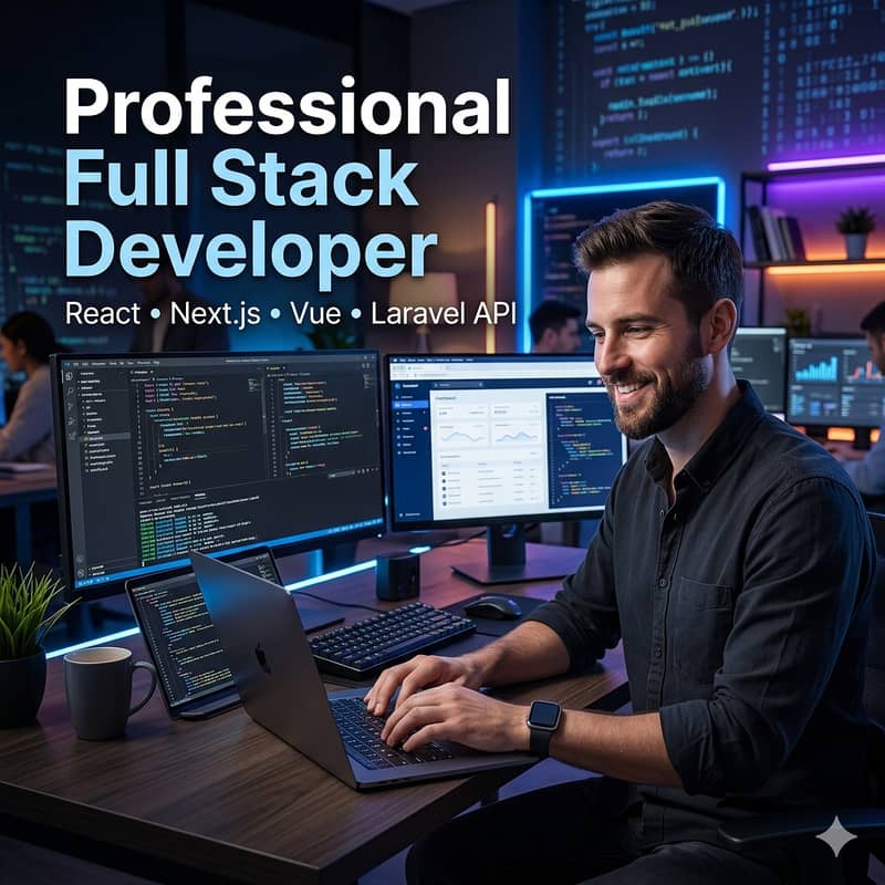 Professional Website & Web App Developer | React, Next. js & Laravel 4