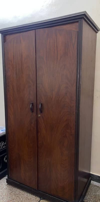 Title  Solid Wooden Almari –  good  Condition