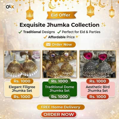 Beautiful Fancy Jhumky – Stylish & Lightweight Earrings