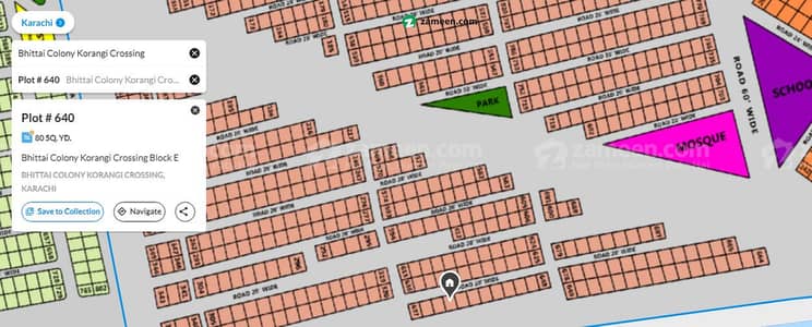 Plot for Sale Bhittai Colony Block E, Korangi Crossing, Karachi