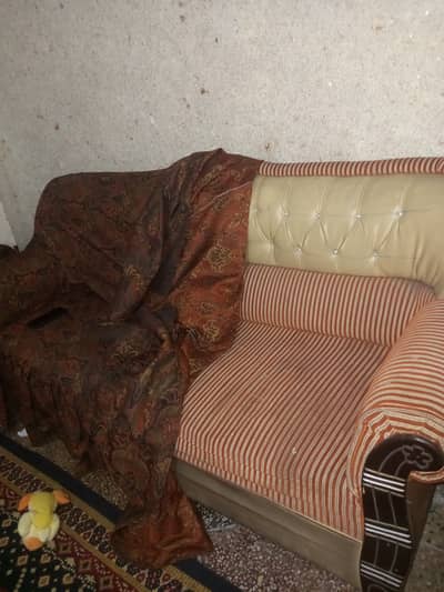 6 seater sofa for sale with cover  3+2+1