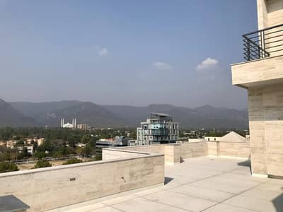 Brand New Commercial Building Rooftop Available for Rent 5th Floor + Rooftop Available Location: F-8, Markaz Islamabad. Total Area: 3,416 sq. ft.