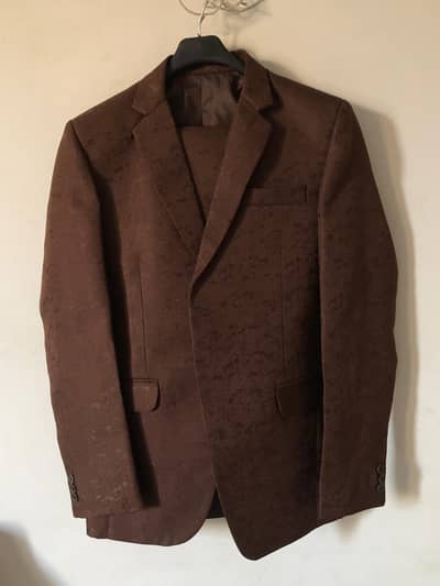 pant coat 2 pcs brown