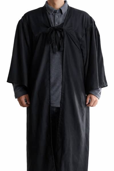 Black Graduation Gown for University Convocation Ceremony