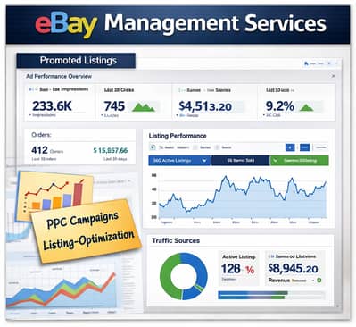 eBay Account Manager | eBay Listing | PPC | Store Management