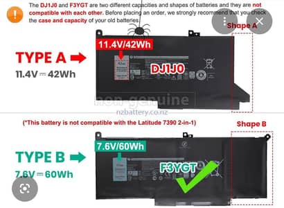 Original Battery for Dell Latitude 7480