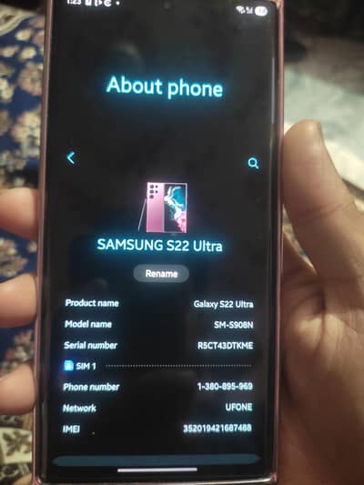 Samsung s22 ultra  12gb 256gb