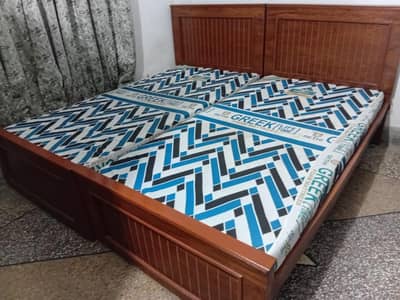 Two single bed with mattress