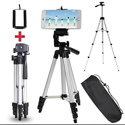 3.5ft Adjustable Tripod Stand for Mobile & Camera with Bag