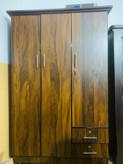 wooden wardrobe 3 doors with 2 drawers