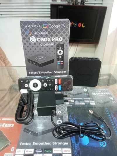CBOX 1000 PRO ANDROID BOX 8GB/128GB WITH VOICE REMOTE