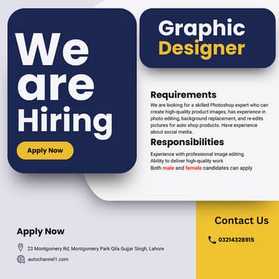 Male/Female Graphic Designer