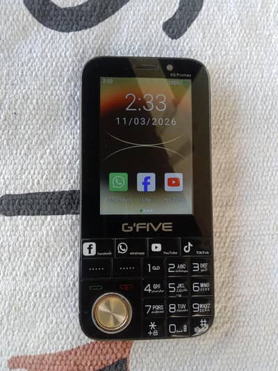G’FIVE 4G Promax Keypad Mobile with WhatsApp