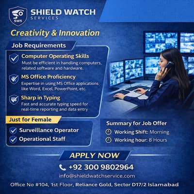 *Job Opportunity – Office Based* *ONLY FEMALE*