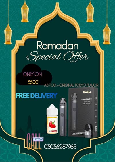 Uwell Caliburn A3 Pod Kit + Tokyo Flavor E-Liquid | Free Delivery |