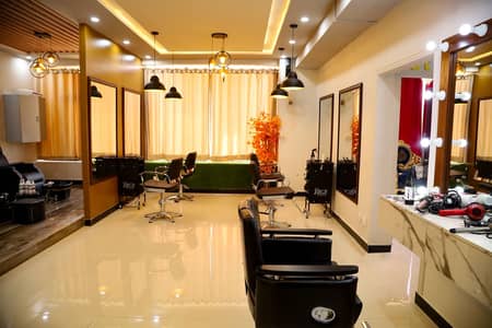 Running Business Beauty Salon Setup All Equipment  well furnished sale
