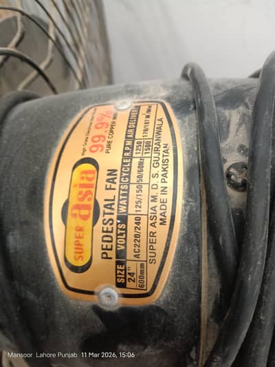 Fan For Sale in Very Very Good condition