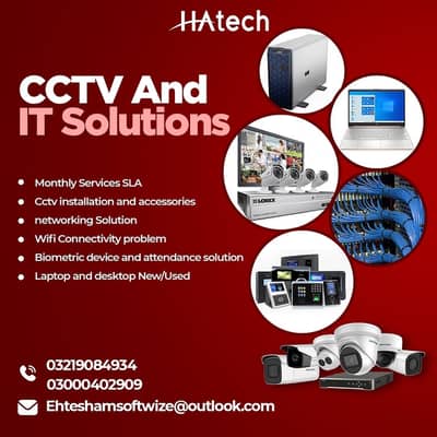 Networking, cctv camera installation, cameras sales, and IT services