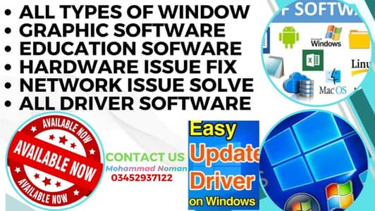 All Types of Software & Windows Installation, Home office and remotely