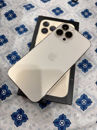 Iphone 13 pro max 256gb pta approved golden colour