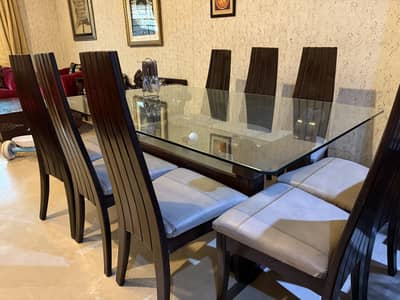 Dinning table with 8 chairs