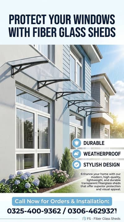 fiber sheet works/fiber glass sheds/car parking shed/Fiberglass conopy